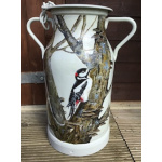 birds-vintage-churn-woodland-woodpecker