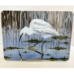 Melamine Placemat - Water's Edge ( Egret ) Design sp10-1551